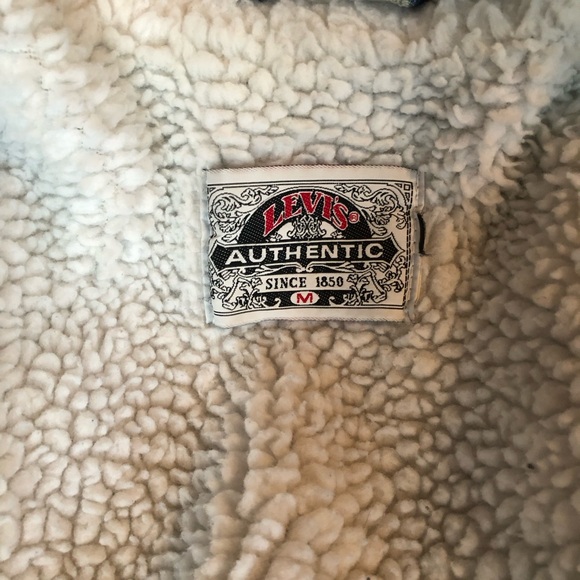 Vintage 80’s 90’s Levi’s Sherpa Denim Truckers Jacket Size M - Picture 5 of 8